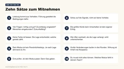 Folie 16: Zehn Sätze zum Mitnehmen